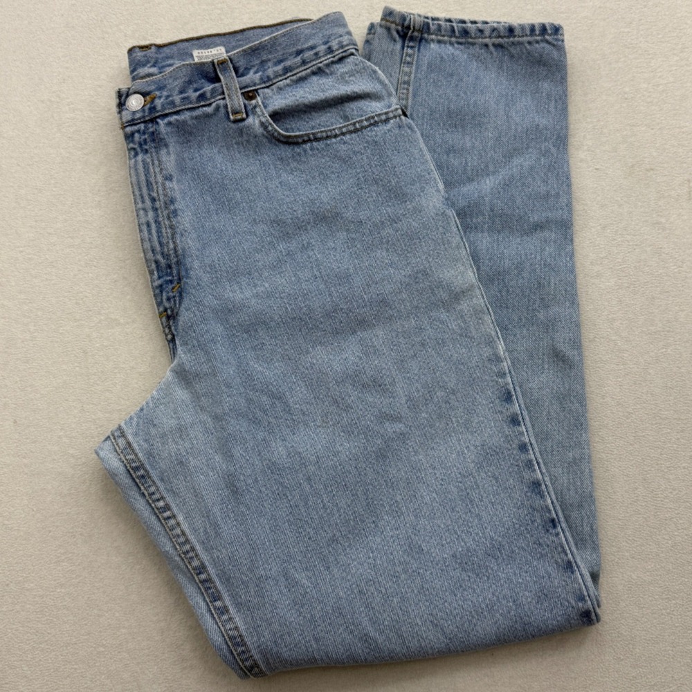 Vtg 02 Levi's 550 Womens Size 14 MIS L Light Wash‎ Relaxed Fit Jeans Tapered Leg